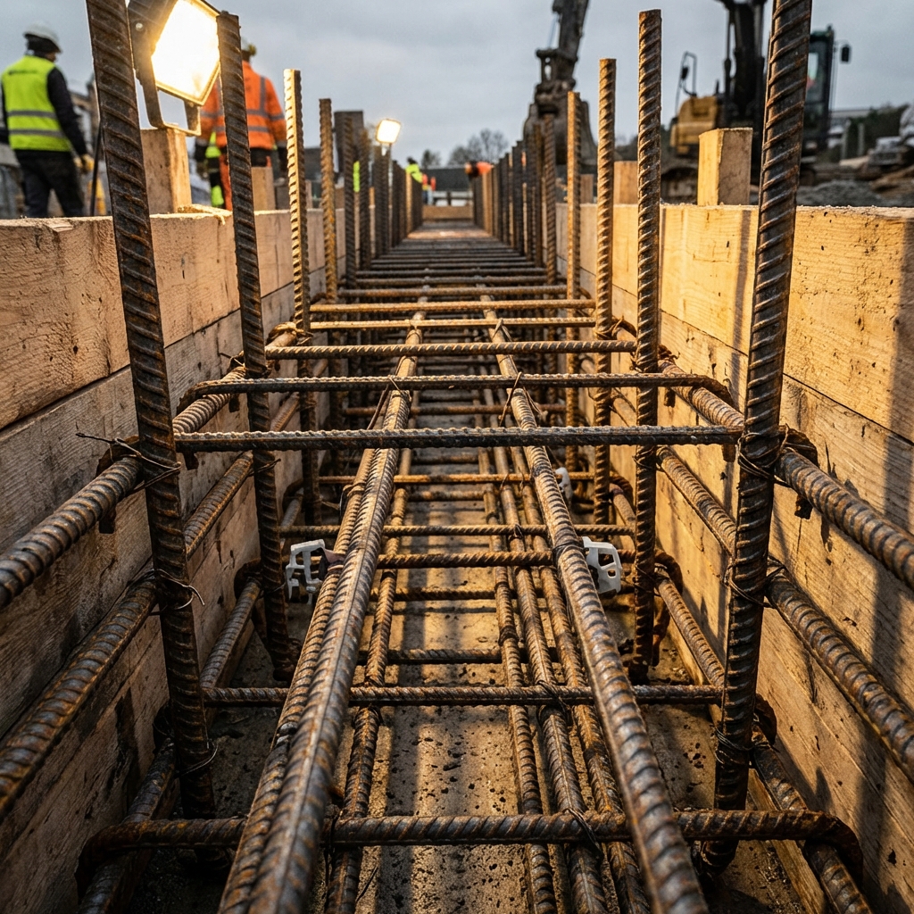Cimentación para vivienda de 2 pisos